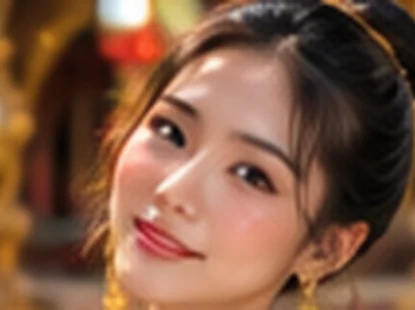 Illustrative portrait representing Thai Women