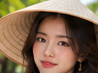 Illustrative portrait representing Vietnamese Women