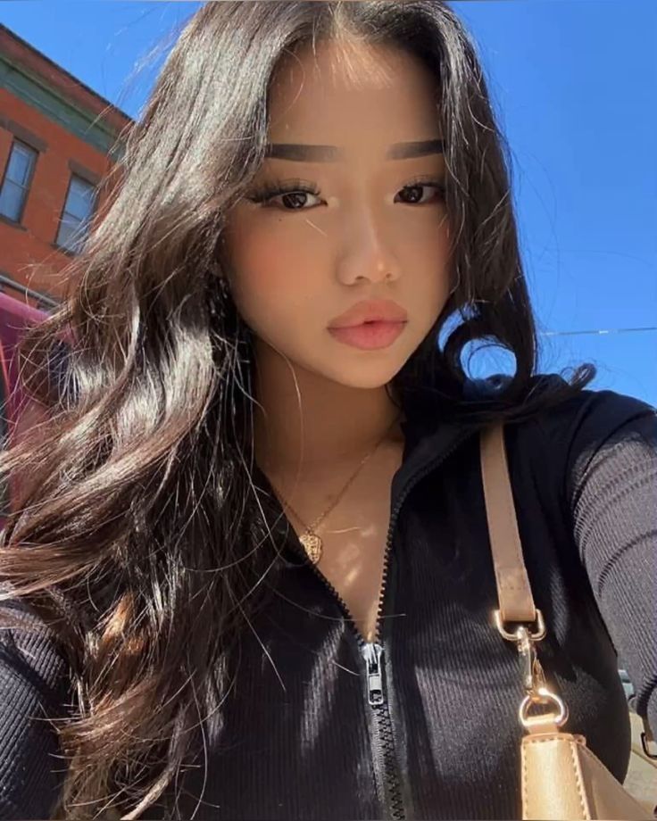 asian baby girl posing for camera